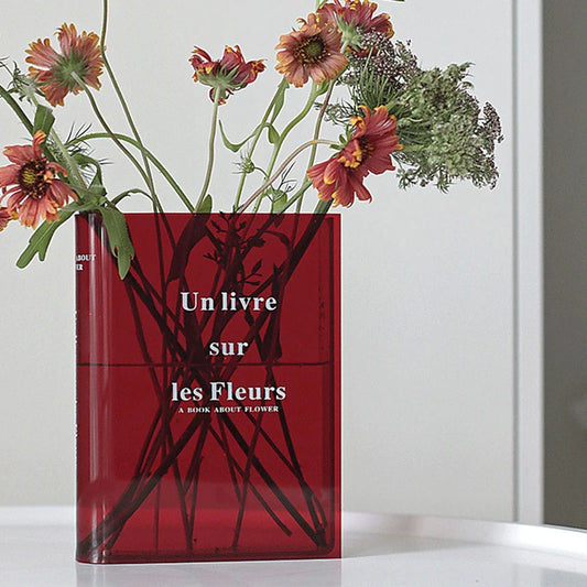 FloraFrame - Acrylic Book Vase For Flowers